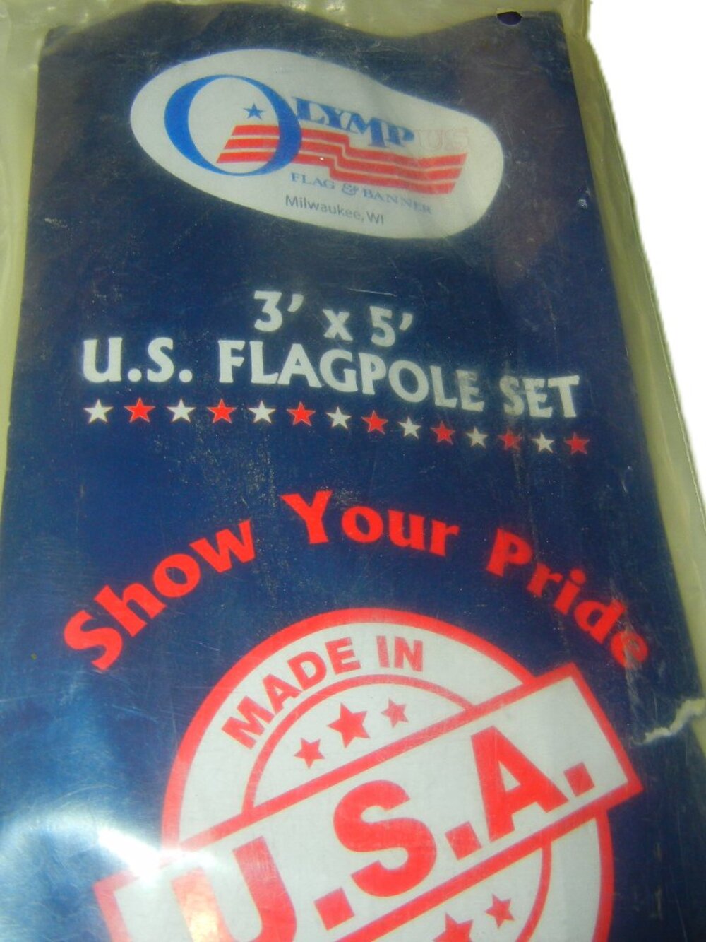 6'  Stainless Steel Flag Pole Kit With Eagle Topper  POLE ONLY NO FLAG